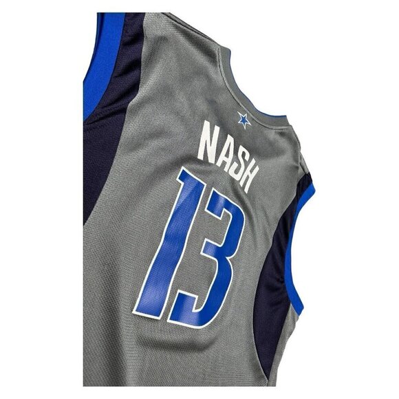 Vintage STEVE NASH Y2K Dallas Mavericks Reebok Silver NBA Basketball Jersey M - Picture 8 of 8